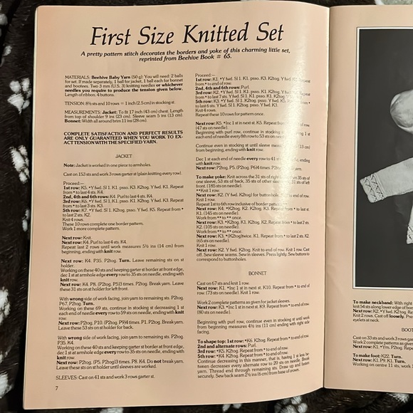 Beehive for Bairns 23 Designs to Knit and Crochet  Vintage Pattern Book - Picture 4 of 5